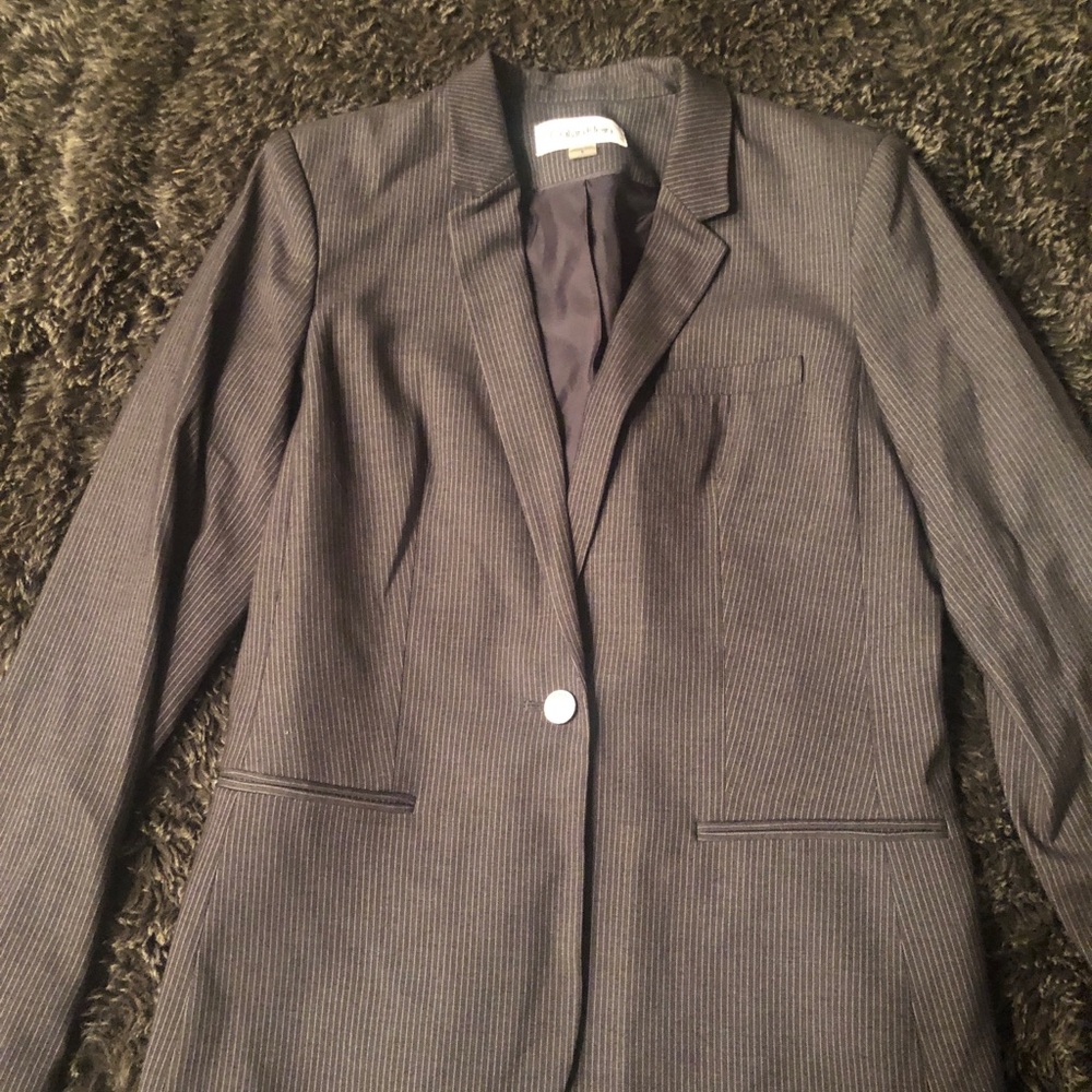 Calvin Klein pin striped blazer